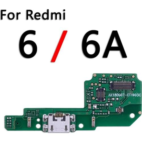 USB Charger Board Port Connector Mic PCB Dock Charging Flex Cable For XIAOMI Redmi 6 / 6A