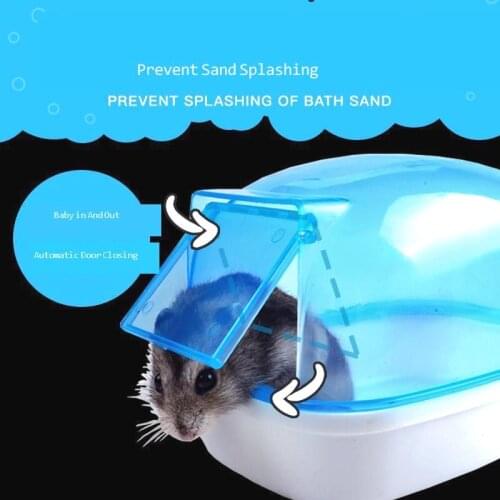 Hamster Bath Tub Bath Sand Bath Tub Pet Products Baths Tub Golden Small Toilet Large Basin Baths Prevents Sand From Splashing