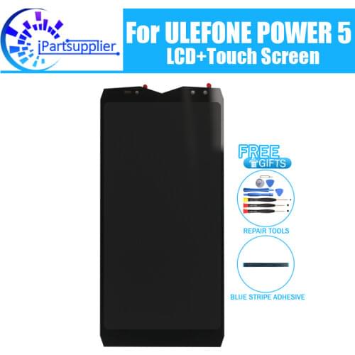 6.0 inch Ulefone Power 5 LCD Display+Touch Screen 100% Original Tested LCD Digitizer Glass Panel Replacement For Ulefone Power 5