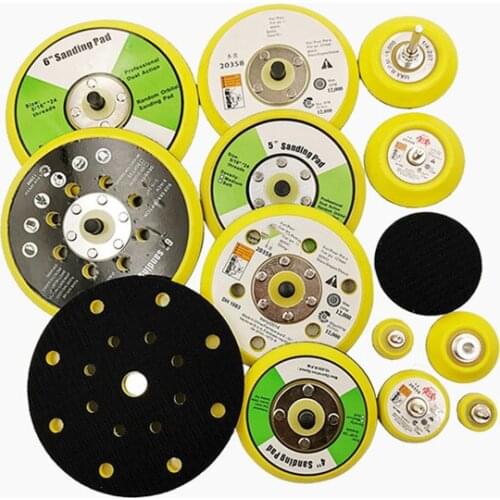 1 Inch 2 Inch 3 Inch 4 Inch 5 Inch 6 Inch Pneumatic Grinder Chassis Parts Flocking Sandpaper Sticky Disc Dry Grinder