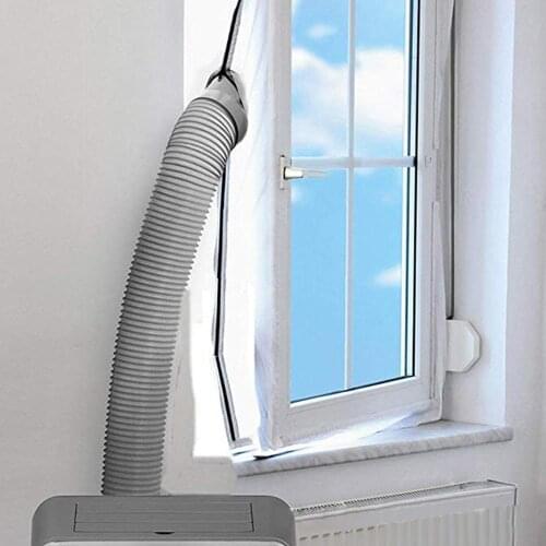 200cmX40cm Hot Air Plug Door Seal Window Seal Cloth Skylights Curtain Airlock Zipper Screen for Tumble Dryers