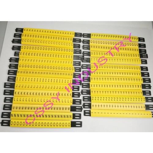 28pcs/lot MS-65mm cable marker line and 4mm2 Flat cable marker ABCDFEFGHIJKLMNOPQRSTUVWXYZ +-different Letter