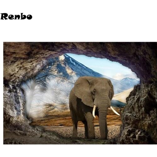 5D DIY Diamond Painting Africa Thailand Elephant Diamond Mosaic Picture Of Rhinestones Embroidery Cross Stitch Home Decor