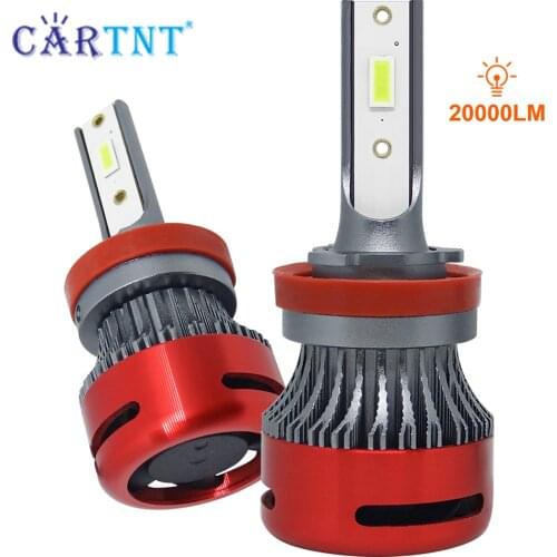 CarTnT 2Pcs H7 LED 20000LM 150W Car Light 9012 H7 H8 H11 H1 H3 9005 9006 HB3 HB4 H13 LED Headlight for Car Lamp Turbo Bulbs Auto
