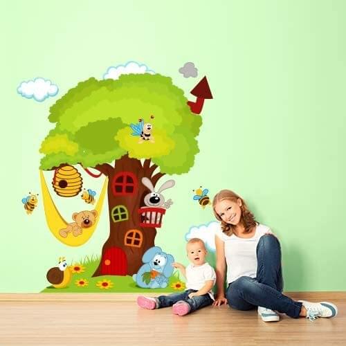R00139 sticker mural kids measures 120x84 cm wall decoration, wall stickers, wall paper