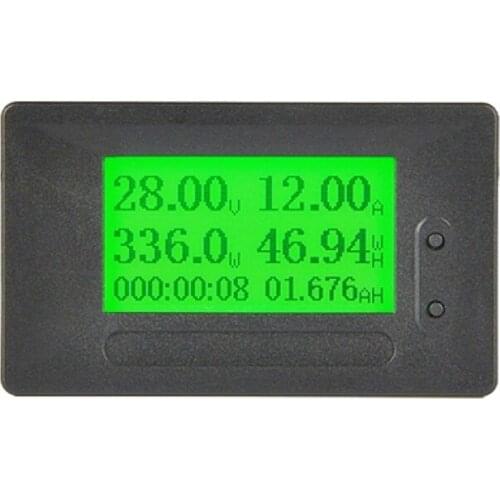 GC90 DC 6-200V 20A Digital display voltage ammeter Battery coulometer Power mAH electricity Meter Time temperature Tester