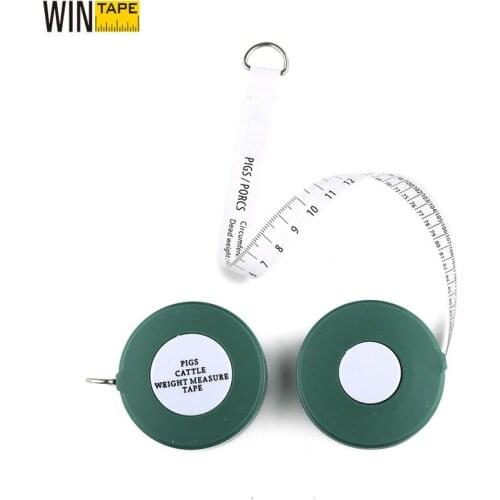WINTAPE Cows Weight Measuring Ruler Animal Farm Auto Tape Measure Professional Weight Height Meter Measuring Tape Tools 2.5M