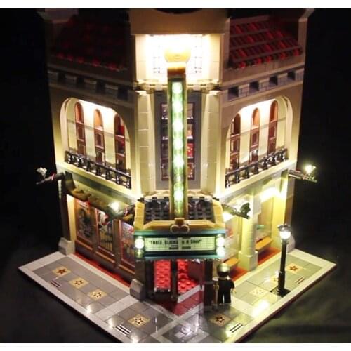 Led Light Set For Lego 10232 Building Blocks Creator City Street Compatible 15006 Palace Cinema Toys (light with Battery box)