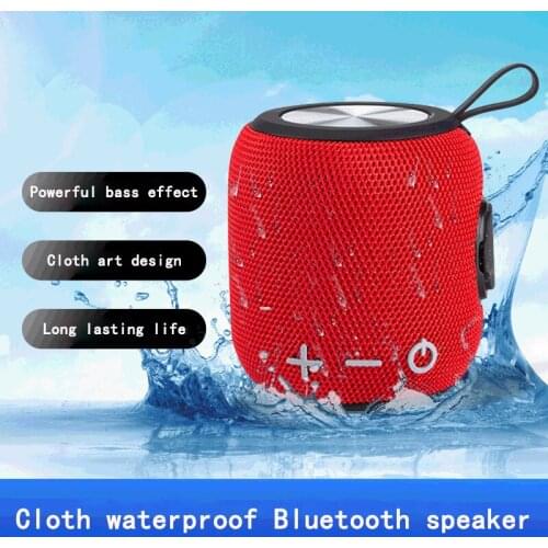 New Outdoor Smart Portable Audio Cloth Waterproof Wireless Bluetooth Speaker Small Volume Large Sound Fully Compatible