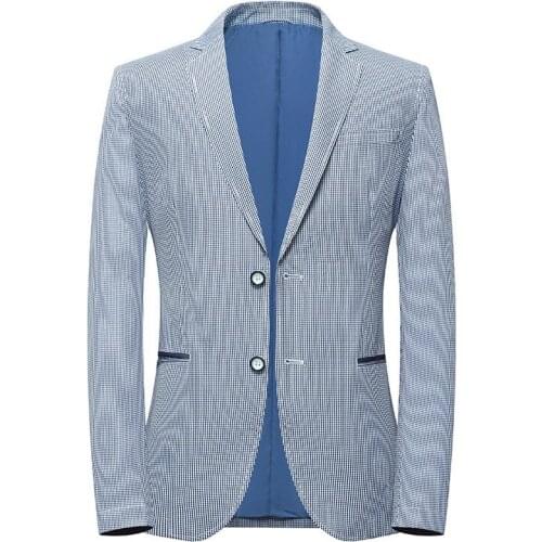 New Mens Blazer suit jacket Business Casual Men Thin Blazer Slim England Suit Blaser Masculino Male Jacket Blazer Men FS-175