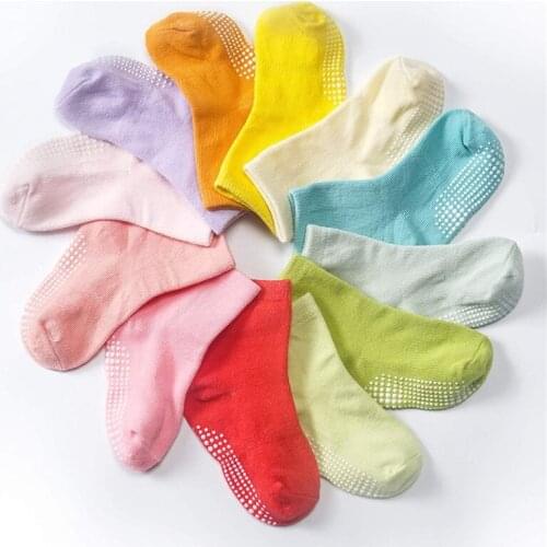 0-7 Years 6pcs/set Baby Summer Mesh Non-slip Toddler Garter Grip For Boys&girls Non-slip 100% Cotton Crew Socks For Children