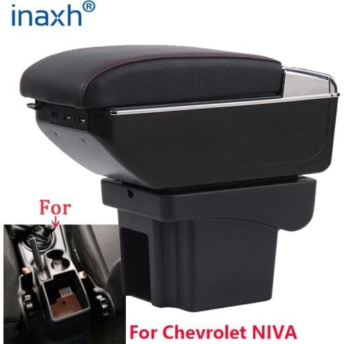 For Chevrolet NIVA Armrest Retrofit parts Car Armrest box Storage box car Interior accessories Charging USB
