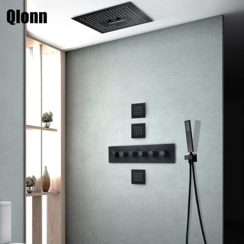 Черные душевые системы Qlonn China At AliExpress