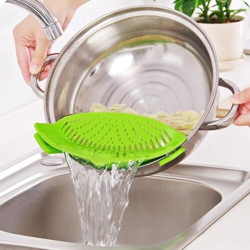 Silicone Strainer,Clip On Colander,Fits all Pots and Bowls