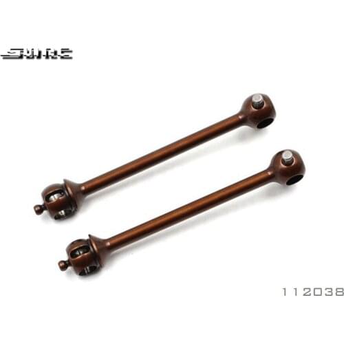 SN-RC 1:10 RCAccessorie 112038 38MM THREE SECTION UNIVERSAL DRIVE SHAFT(SPRING STEEL)- 3MM PIN(2)