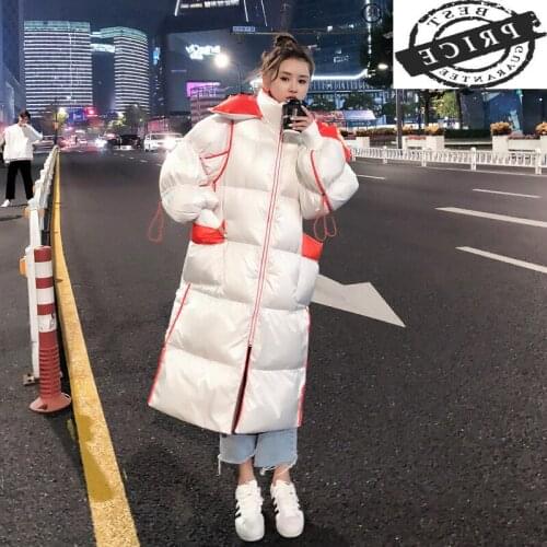 Style Hooded Korean Parkas Jacket Womens Winter Down Jackets Long Thick Coat Female Jackret Woman Clothes Mujer Chaqueta WPY212