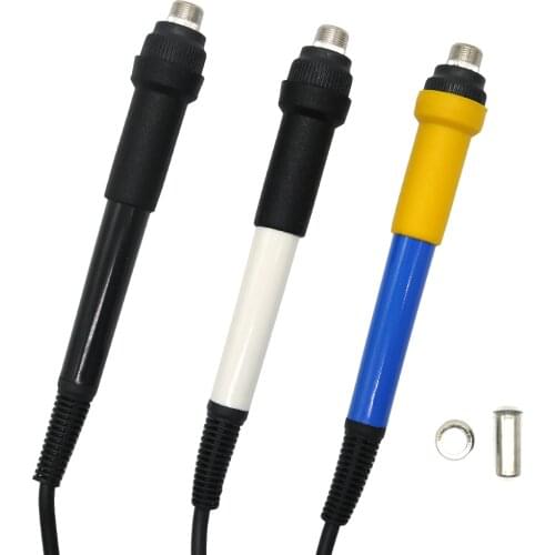 T12-907 Black/White/Blue finished Handle for QUICKO T12-OLED/LED Digital Electric Soldering station With 4C Aviation plug