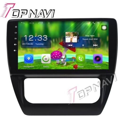 Topnavi 10.1'' Quad Core Android 6.0 Car GPS Navigation For VW Sagitar 2012 Radio Audio Multimedia Stereo Without DVD