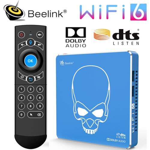 2021 Beelink GT King Pro WiFi 6 TV BOX Amlogic S922X-H Quad Core Android 9.0 4GB 64GB 4K Dolby Audio DTS BT5 1000M Smart TV BOX