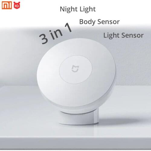 Xiaomi Mijia Smart Home Night Light 2 Bluetooth Ver Human Motion & Light Sensor 3-in-1 Magnetic Dock 360 Rotation Ready-to-Go
