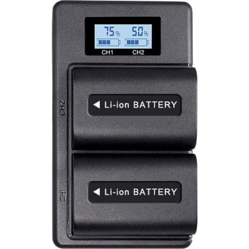 Durable LCD Smart Digital Charger NP-FH70 can be charged FV90 FV70 FH100 FV100 FH50 digital display charger 5V