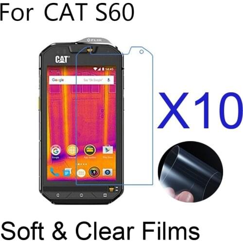10pcs/lot Mobile LCD Guard Films for Caterpillar Cat S60 S30 S31 S61 Phone Screen Protectors Soft Ultra-Clear Protective Films