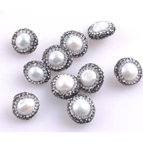 Pearl Natural Beads Crystal Round ball beads for Jewelry making 1pcs 13-16mm 2pcs TRS0200X