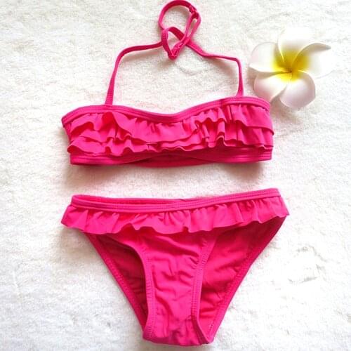 Girls Swimsuits Two Pieces New 2019 Children Swimwear For Girls Swimming Suits Two Pieces Beach Wear Bikini Suits G1-K520