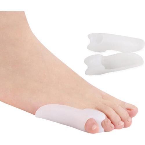 1 Pair Silicone Little Toe Finger Straightener Hallux Valgus Bunion Corrector Foot Health Care Product