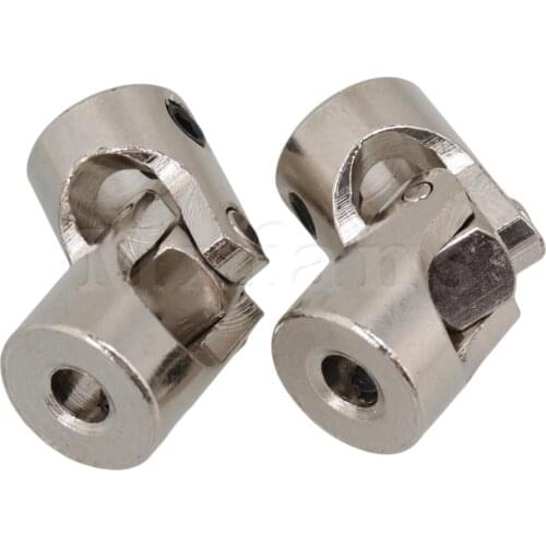 Mxfans 2pcs 5 x 4mm Model Car Shaft Coupling Motor Connector Alloy Universal Joint