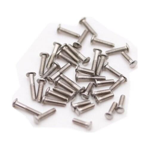 200Pcs 1Pack 2.5x1.4x7mm Non-Head Round Rimless Glasses Screws Repair Eyeglasses Tool Part