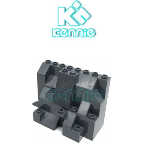 30pcs/lot Kennie Building Blocks DIY stone mountain parts Compatible with NO.558 Mountain Brick 4x8x5 Rock Panel Part