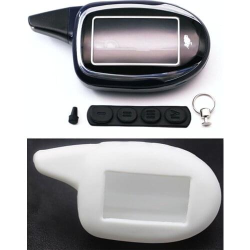 Russia version M7case keychain for KGB MX-9 Magicar 7 8 9 lcd remote two way car alarm system Security Alert