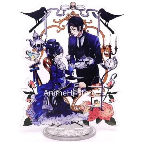 Anime Black Butler Action Figure Cosplay Toys Sebastian Michaelis Ciel Phantomhive Grell Sutcliff Acrylic Figures Model Dolls