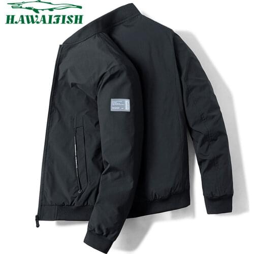Hawaifish brand jacket men 2021 New business casual solid color windbreaker male slim style fashion high quality chaqueta hombre