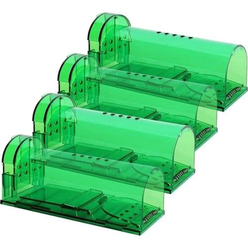 Humane Mouse Trap Smart No Kill Mouse Trap Catch And Release, Safe For People And Pet - 4 Pack-ABUX