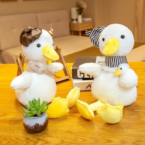 Hot New Huggable Kawaii Mother and Kid Ducks Plush Toy Lifelike Animal Stuffed Doll Toys for Children Baby Girls Birthday Gift