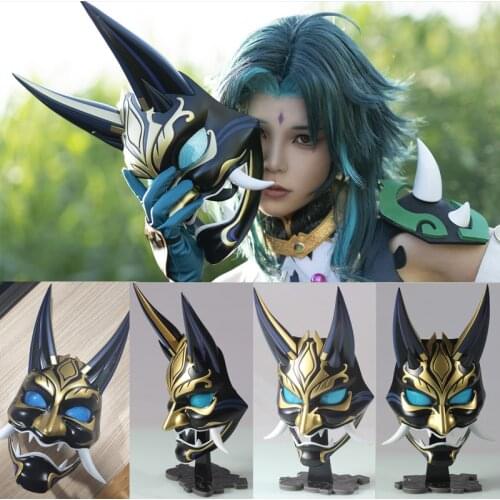 Game Genshin Impact Xiao Cosplay Prop mask waist pendant mask