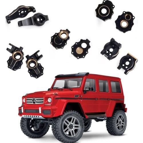 TRX-4 Portal Axle Housing Brass Weight Upgrade Parts Black Electrophoresis for 1/10 RC Crawler Car Traxxas TRX4 TRX6
