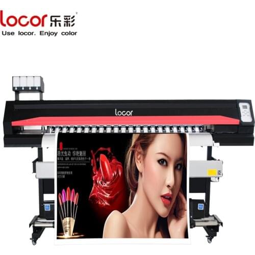 Locor 1.6m Eco Solvent Large Format Flex Banners Printer 32m2/h Fast Speed Digital Inkjet printing Printers Viny Photos