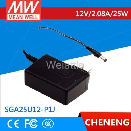 MEAN WELL original SGA25U12-P1J 12V 2.08A meanwell SGA25U 12V 25W AC-DC High Reliability Slim Wall-mounted Adaptor