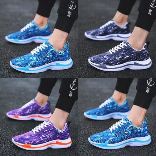 2019 spring and autumn mens personality outdoor lightweight comfortable waterproof sweat-absorbent sneakers large size 45