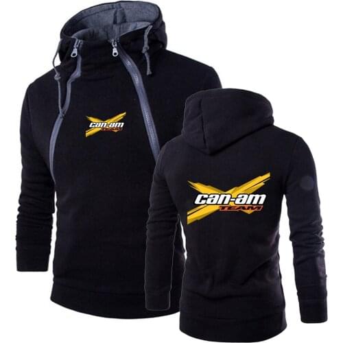 Men CAN-AM BRP Logo Harajuku Style Leisure Pullover Hoodies Hooded Classic Tracksuit Slim Fashion Tops Sweatshirts