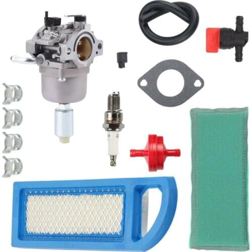 Carburetor Air Filter Spark Plug Set for Briggs & Stratton 14.5-21HP 796109 591731 594593 Carb Engine Original Equipment