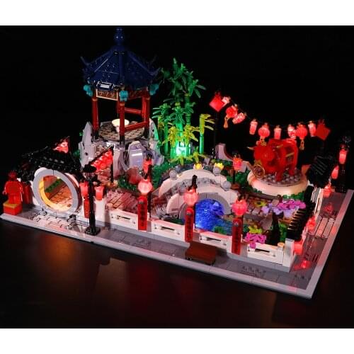 Led Light Kit For Spring Lantern Festival Building Blocks Model Light Set 80107(Only Lighting Set Only )