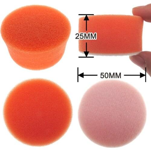 2Inch 50mm Orange Sanding Sponge Car Polishing Waxing Sponge Sandpaper Car Wash Beauty Diamond Sponge Sandpaper