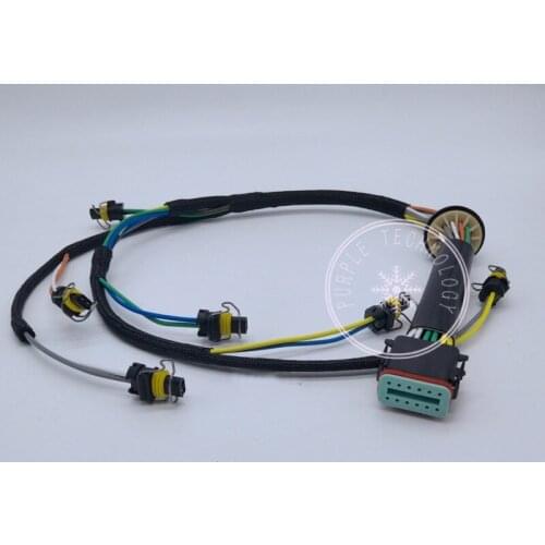 Diesel fuel C7 HEUI injector drive cable wire harness 222-5917 for CAT 325C 325D 329