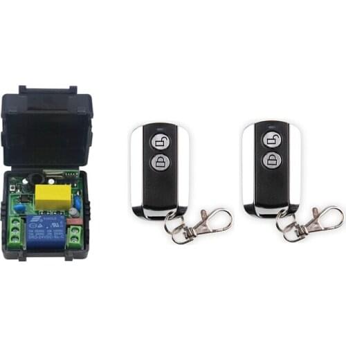 1 channel ON/OFF 220V Wireless Remote Control Switch for Lamp & Light 1 receiver+2 transmitter 2017 new quality