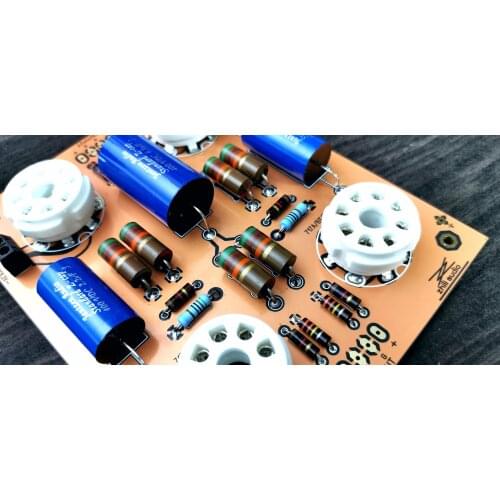 A12) XD 717a mushroom head gall preamp kit, compatible with 6AK5/6SJ7/6J1/6Sh7/6sk7
