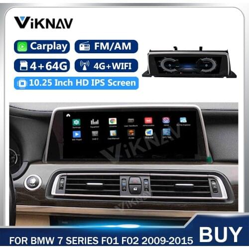 2 din Car Radio For BMW 7 Series F01 F02 2009-2015 Stereo Audio Navigation GPS CarPlay Multimedia Player Touch Screen Head Unit